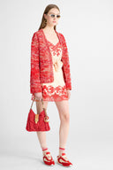 Cady Mini Skirt with Rebrodé Lace