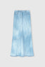 Long Skirt in Marocain Jeans Print