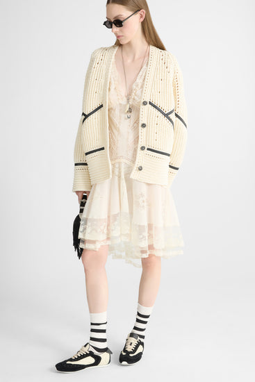 Cotton Muslin and Valencienne Lace Dress