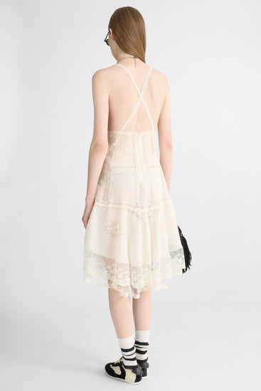 Cotton Muslin and Valencienne Lace Dress