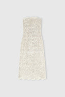 Midi bustier lace dress with tone-on-tone crystals - Ermanno Scervino Midi bustier lace dress with tone-on-tone crystals - Ermanno Scervino