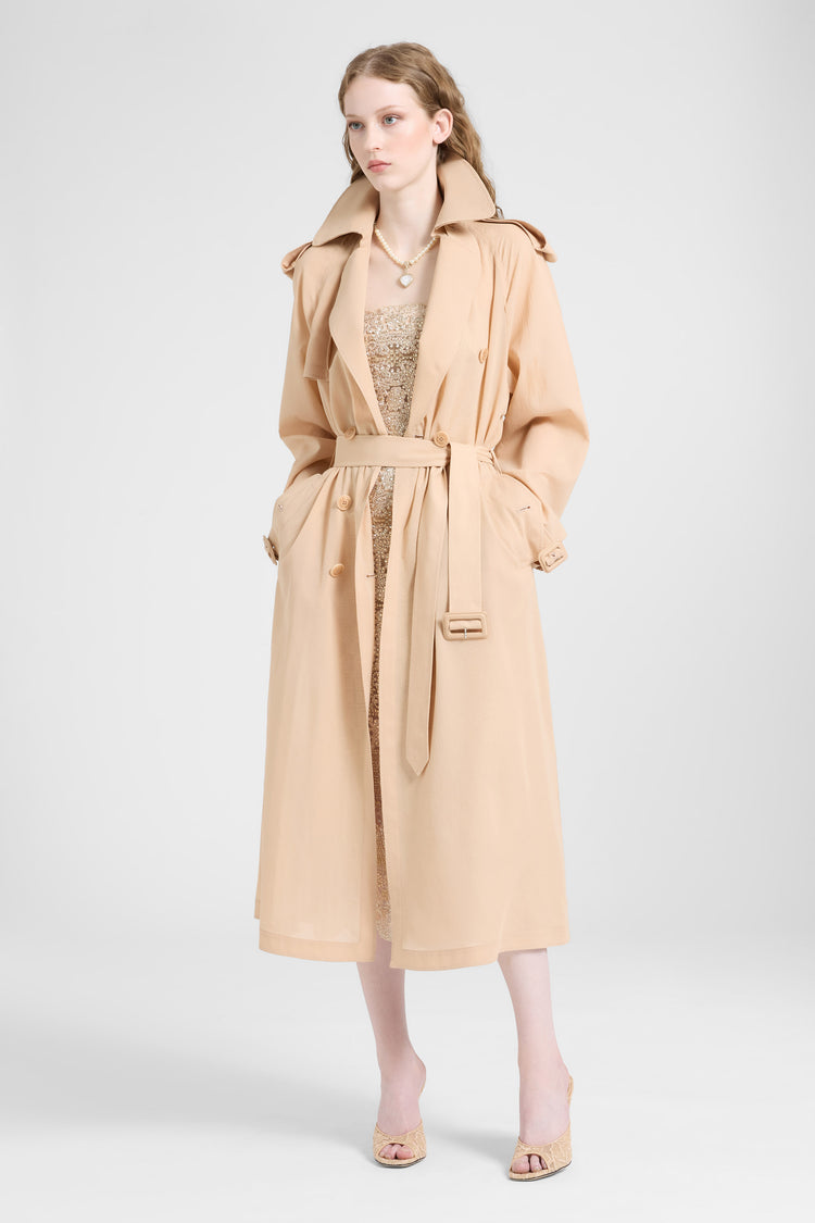 Midi bustier dress in tulle with maiolica embroidery and crystals