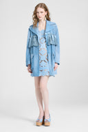 Abito corto con intaglio maiolica