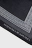 Foulard quadrato in pura seta con stampa bandana bianco e nero