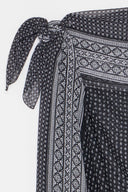 Silk pareo skirt with bandana print
