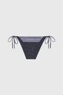 Regular bikini bottoms with side ties in bandana print