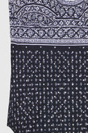 Bandana print one-piece swimsuit with crystals
