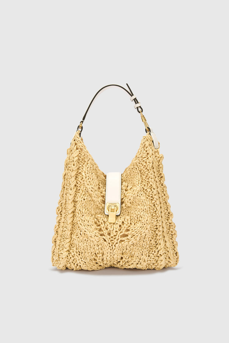 Sac Clio en raphia naturel