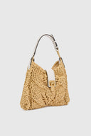 Mini Clio bag in natural raffia