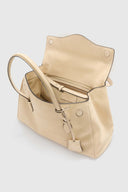 Music bag in soft suede calf leather