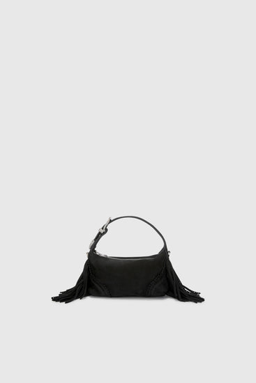 Sac Candy en cuir velours noir