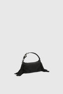Candy bag in black suede