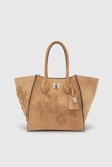 Maggie Medium in Suede Calfskin