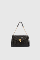 Joy shoulder bag with flap and chain handle