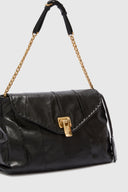Joy shoulder bag with flap and chain handle