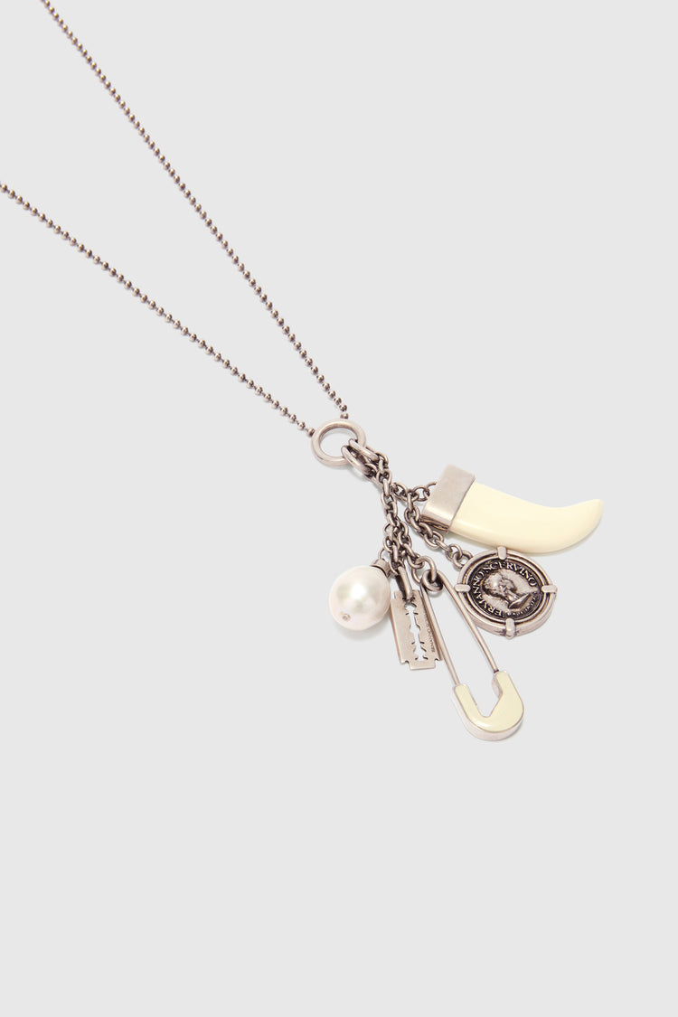 Pendant necklace with lucky charms