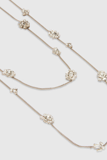 Collana multifilo con pendenti margherita