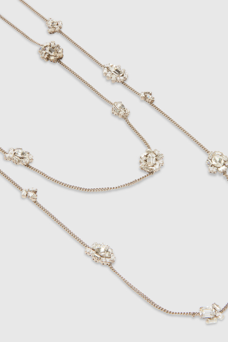 Collana multifilo con pendenti margherita