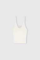 Ribbed viscose tank top