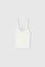 Ribbed viscose tank top