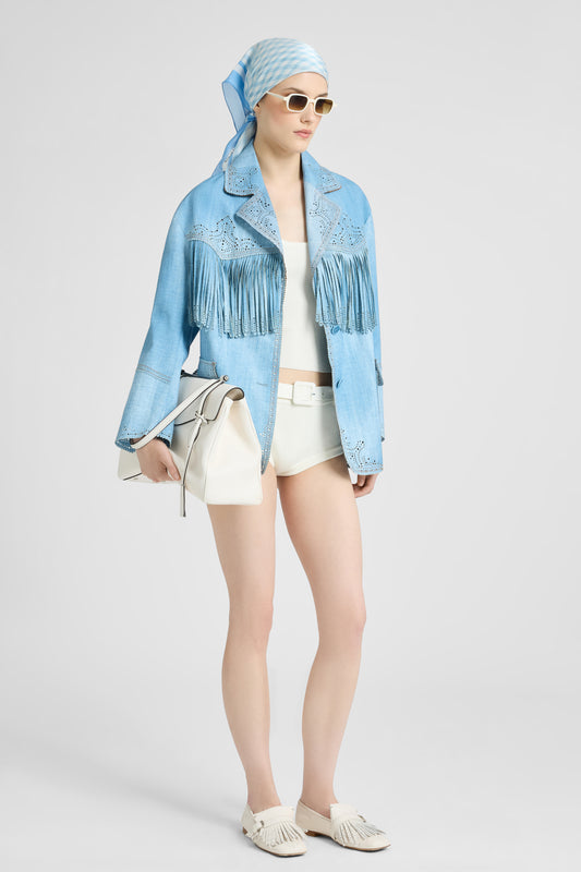 Canotta in viscosa con lavorazione a costina