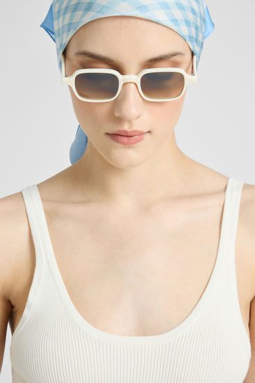 Ribbed viscose tank top