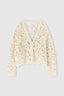 Long-sleeve crochet cotton cardigan «Giardini d’autore»
