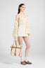 Long-sleeve crochet cotton cardigan «Giardini d’autore»