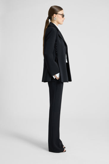 Pantalon bootcut en mélange de viscose