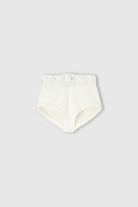Shorts in viscosa con cintura
