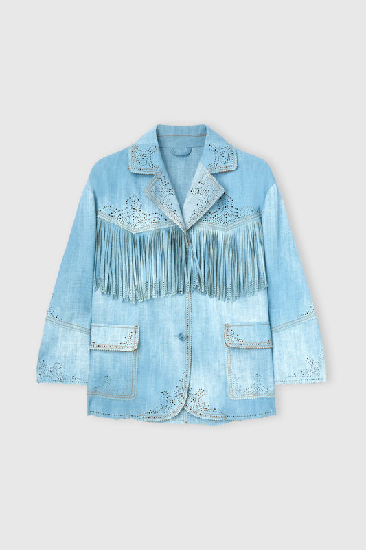 Jeans print marocain jacket