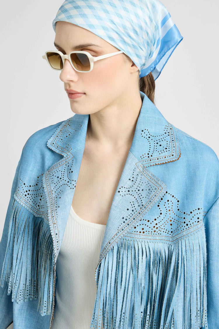 Jeans print marocain jacket