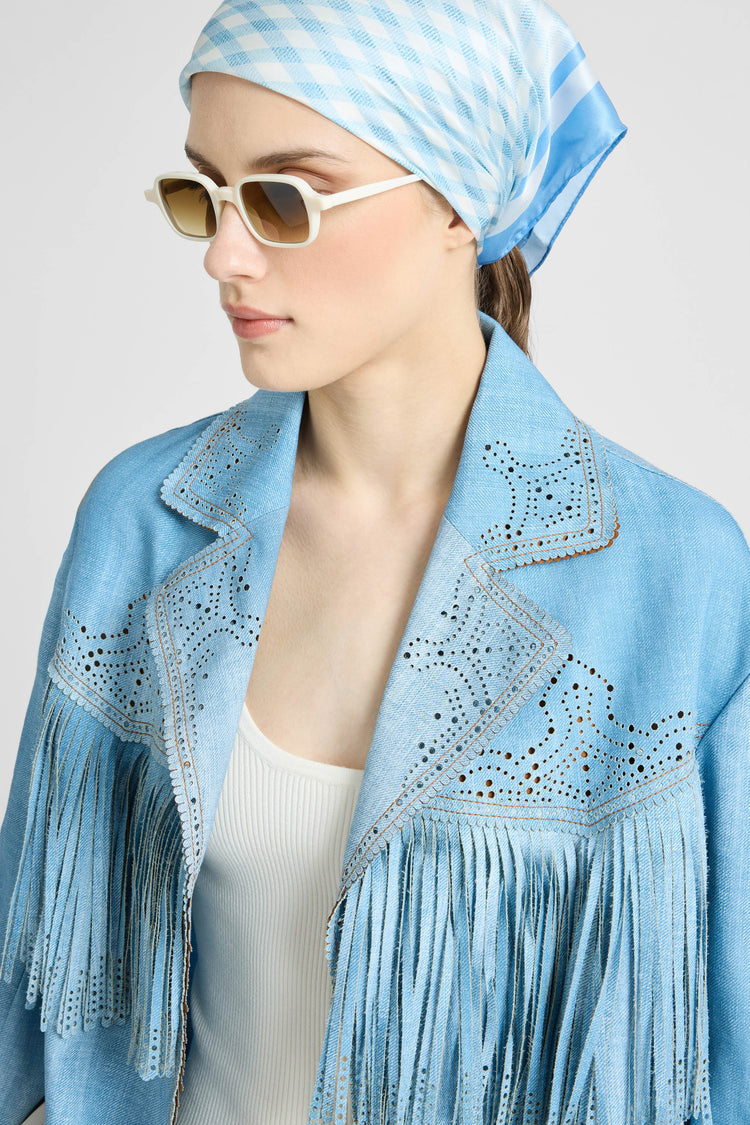 Jeans print marocain jacket