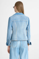 Fitted Chambray Cotton-Linen Jacket