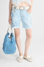 Denim Shorts with Rebrodé Lace