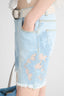 Denim Shorts with Rebrodé Lace