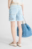 Denim Shorts with Rebrodé Lace