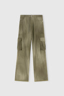 Cargo trousers in jeans-print marocain