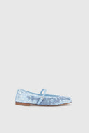 Embroidered ballerina with sequins and lace