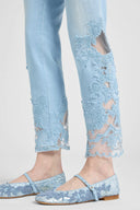 Embroidered ballerina with sequins and lace