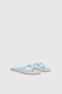 Blue lace flip flop