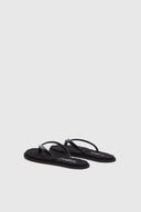Black lace flip flop