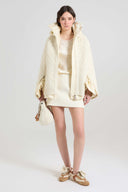 Lingerie-inspired pure silk satin top with rebrodé lace