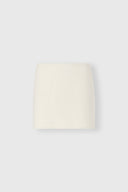 Virgin wool double-cloth mini skirt