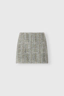 Minigonna in twill tailoring motivo resca