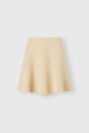 Mini skirt in double-faced virgin wool cloth