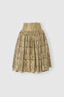 Balloon tulle skirt with lurex lace effect and black crinoline underskirt