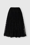 Midi balloon lace skirt