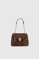 Joy – Suede Shoulder Bag Hand-Airtbrushed Finish