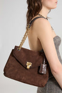 Joy – Suede Shoulder Bag Hand-Airtbrushed Finish
